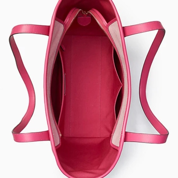 Authentic KATE SPADE Leather/canvas zip tote - Picture 10 of 15